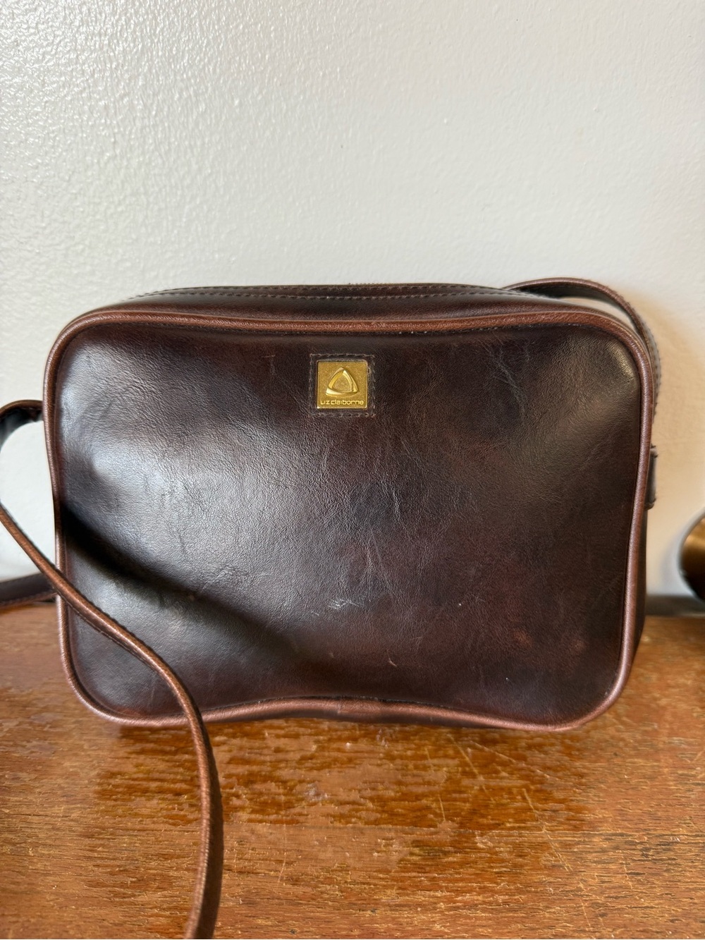 Liz Claiborne Vintage-Inspired Brown Crossbody Bag 90s Y2k